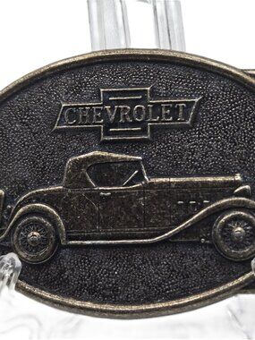 R.J. ROGERTS CO.  Rochest Mich. #8065   Brass Metal Belt Buckle 3" X 3"Vintage